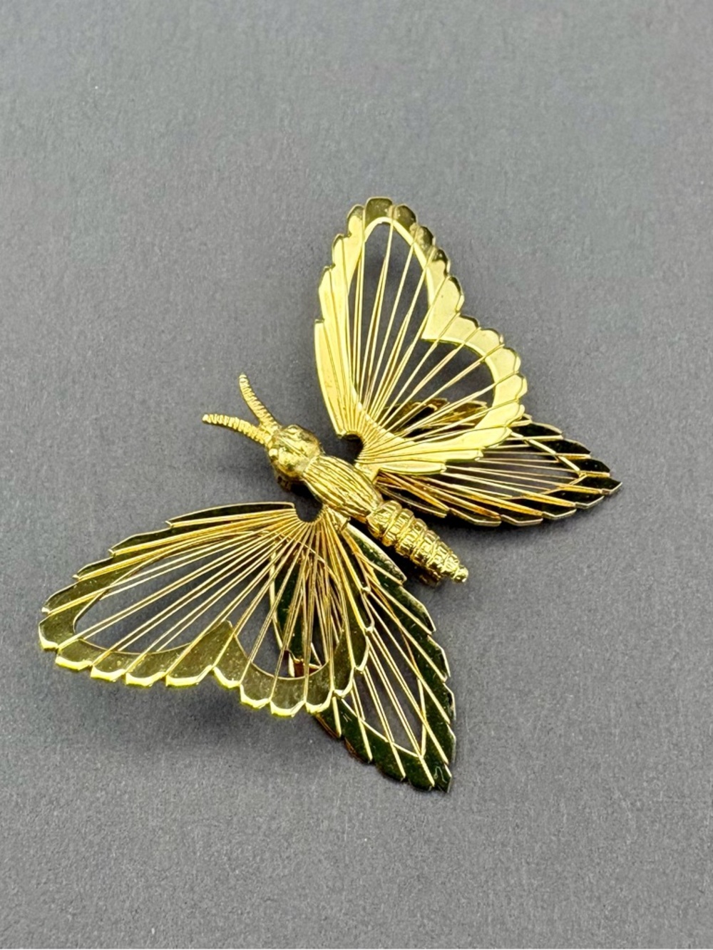 Vintage Monet Butterfly Brooch Pin